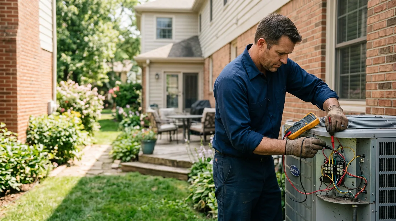 HVAC technician working near Key Biscayne, FL